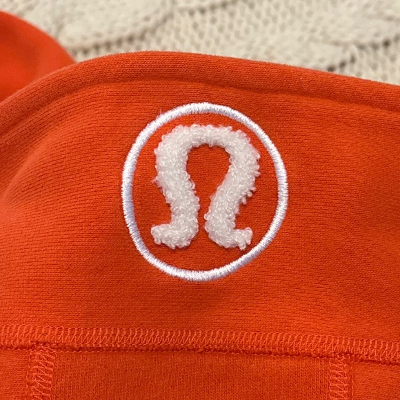 Lululemon Bright Orange Zip-up Scuba - Picture 3 of 4